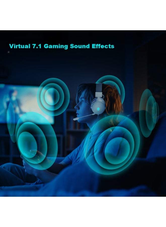 ThundeRobot Thor Hg504 Wired Gaming Headset, Lightweight Design, Rgb Lighting Effects, 7.1 Surround Sound, Computer Headset With Microphone, E-sports Headset For Pubg, Valorant, And Cs - Image 2