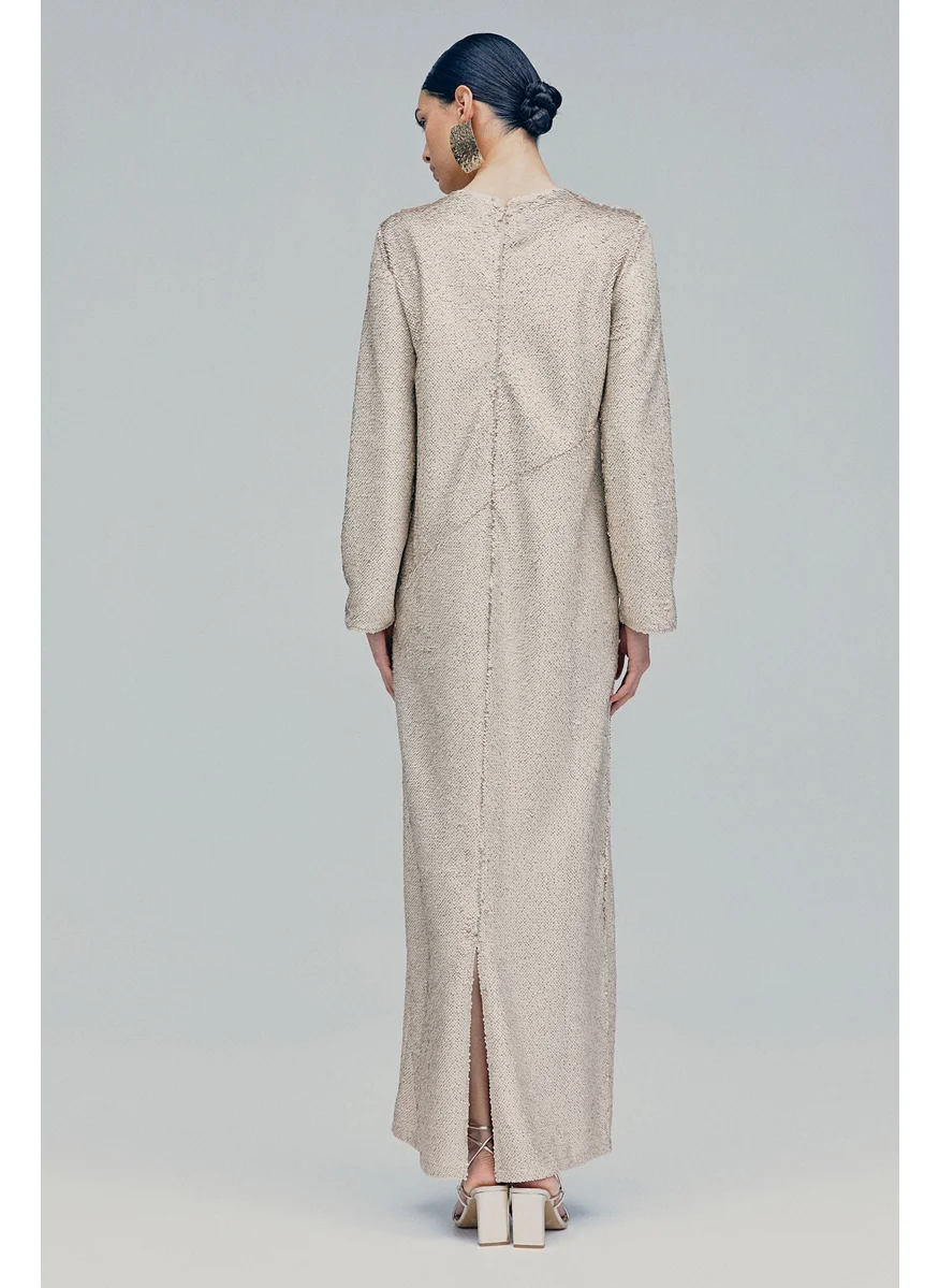 H&M Sequined Maxi Dress