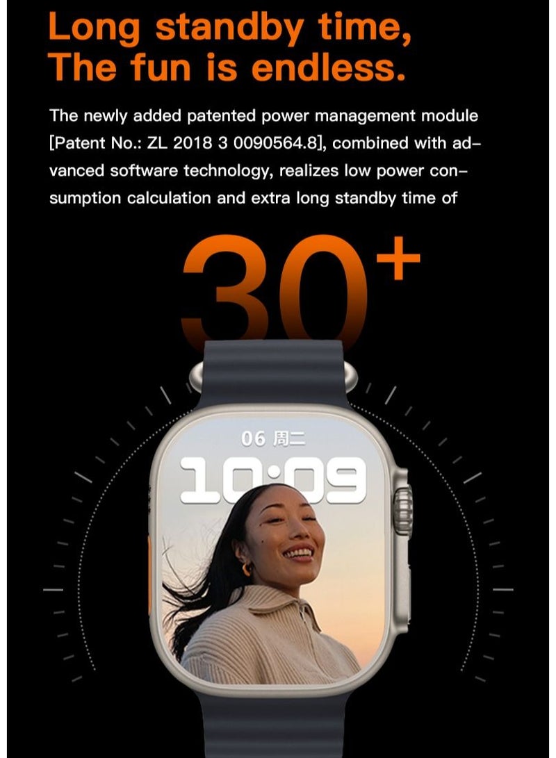 T900 Ultra Max 2.1 Inch Smart Watch and Headphones 2 in 1 Wireless Smart Watch with Headphones  - Image 4