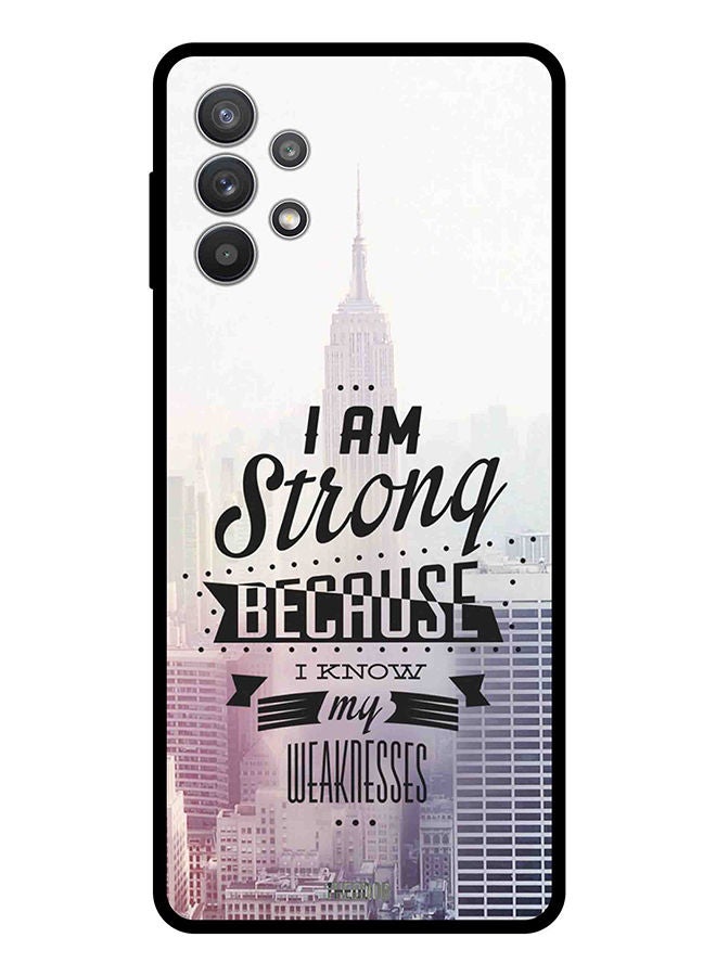 Theodor Protective Case Cover For Samsung Galaxy A32 4G I am Strong - Image 1