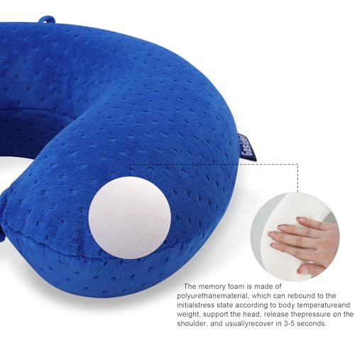 Gosider Neck Pillow for Travel Pillow Memory Foam U Shape Comfortable Travel Neck Pillow Head Neck Support Airplane Pillow for Traveling, Car, Home, Office, Travel Neck Flight Pillow - Image 5