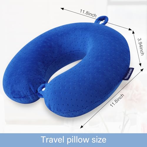 Gosider Neck Pillow for Travel Pillow Memory Foam U Shape Comfortable Travel Neck Pillow Head Neck Support Airplane Pillow for Traveling, Car, Home, Office, Travel Neck Flight Pillow - Image 3