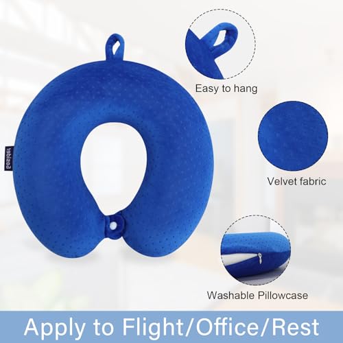 Gosider Neck Pillow for Travel Pillow Memory Foam U Shape Comfortable Travel Neck Pillow Head Neck Support Airplane Pillow for Traveling, Car, Home, Office, Travel Neck Flight Pillow - Image 2