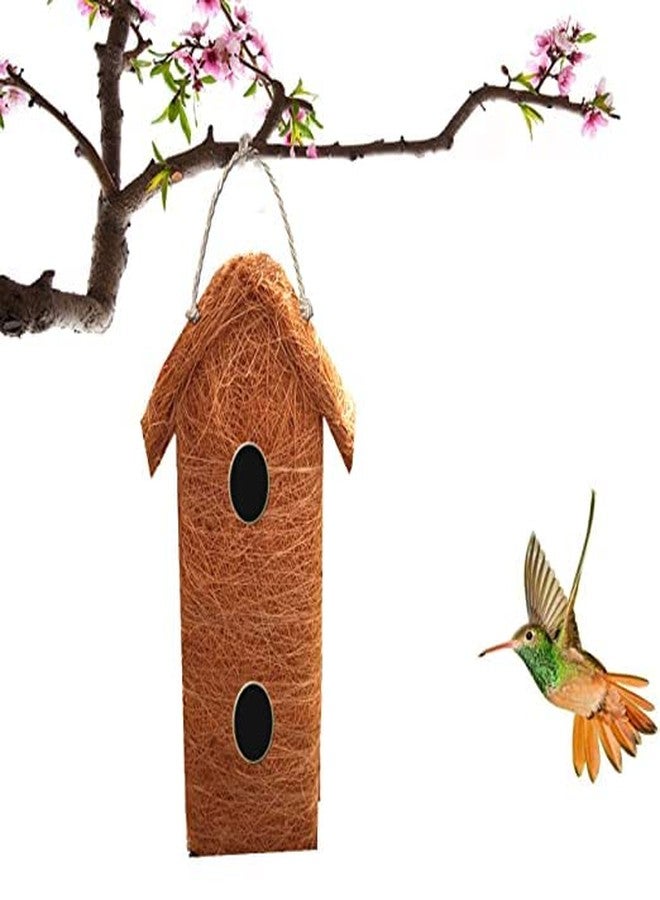 LIVEONCE Safest Organic Bird nest Double Decker Window House Purely Handmade Nest for All Small Birds - (Large) - Image 5