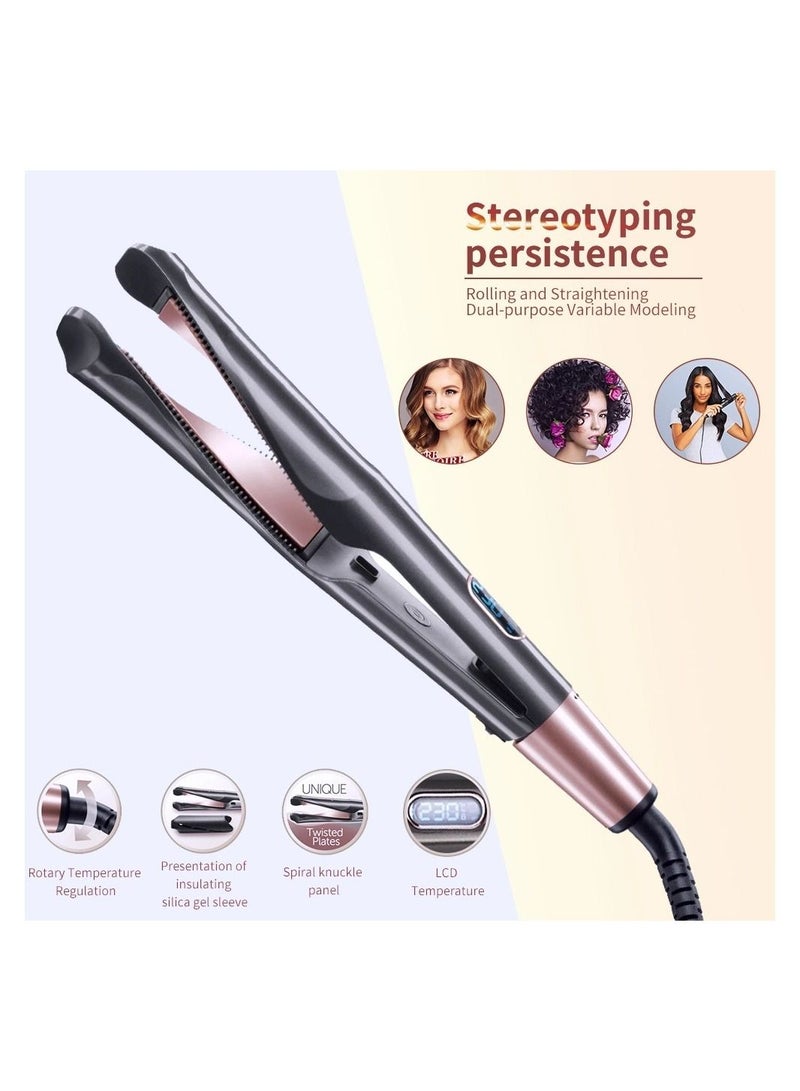 شاربدو الحلاقة والشعر المستقيم والمجعد الأسود / الذهب الوردي 370x85x156 ميليمتر - Image 3