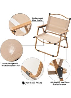 Cady One Versatile lightweight folding portable camping chair for camping, hiking and gardening  - Image 4