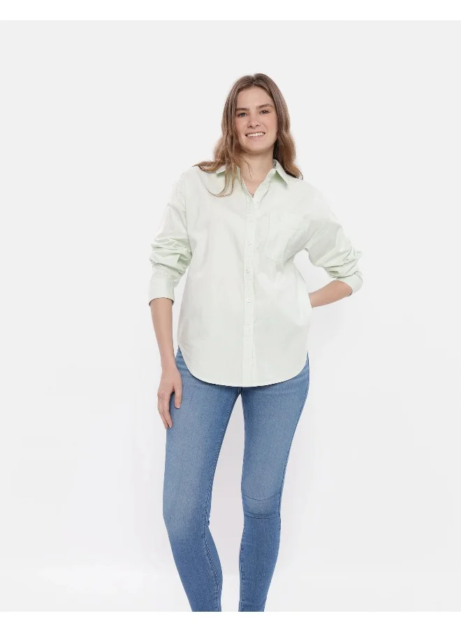امريكان ايجل AE Oversized Oxford Button-Up Shirt