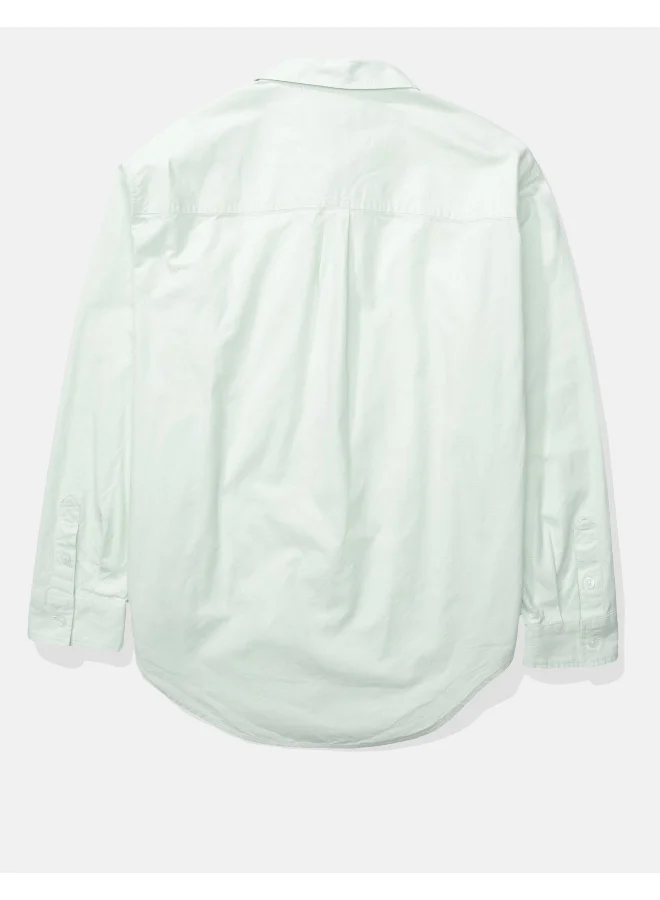 American Eagle AE Oversized Oxford Button-Up Shirt