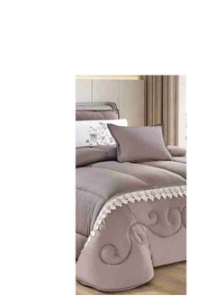 Moon A luxurious, royal double comforter set with an engraving pattern to add beauty and elegance to your room  - Image 3