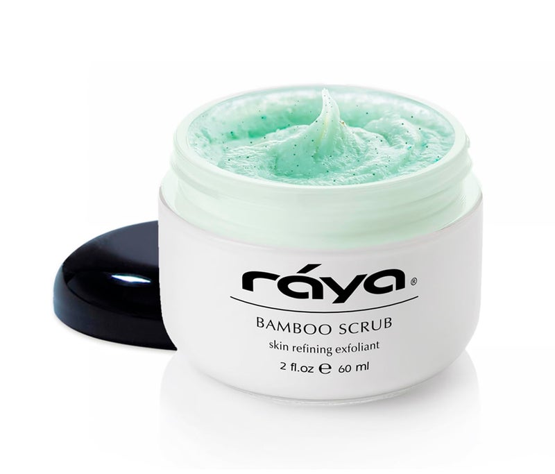 RAYA Bamboo Facial Scrub R125  Herbal Exfoliating and Refining Treatment for Dry Skin  Helps Reduce Fine Lines and Wrinkles  Made with Bamboo and Jojoba Beads