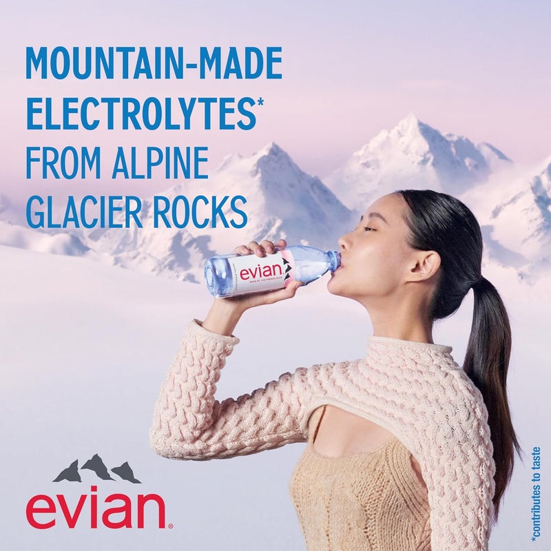 evian Natural Spring Water - Pack of 12 Bottles - Image 5
