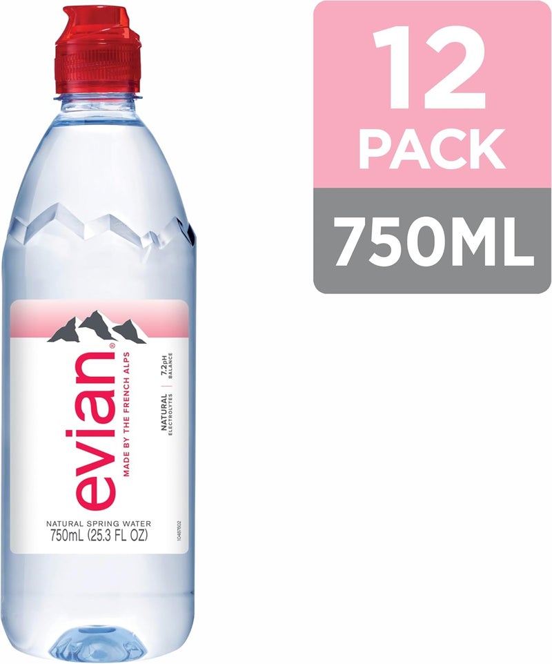 evian Natural Spring Water - Pack of 12 Bottles - Image 3