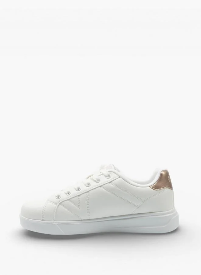 U.S. Polo Assn. WHITE Women PINO GLB 6FX Lace-Up Ankle Sneakers for Women | Best Price UAE