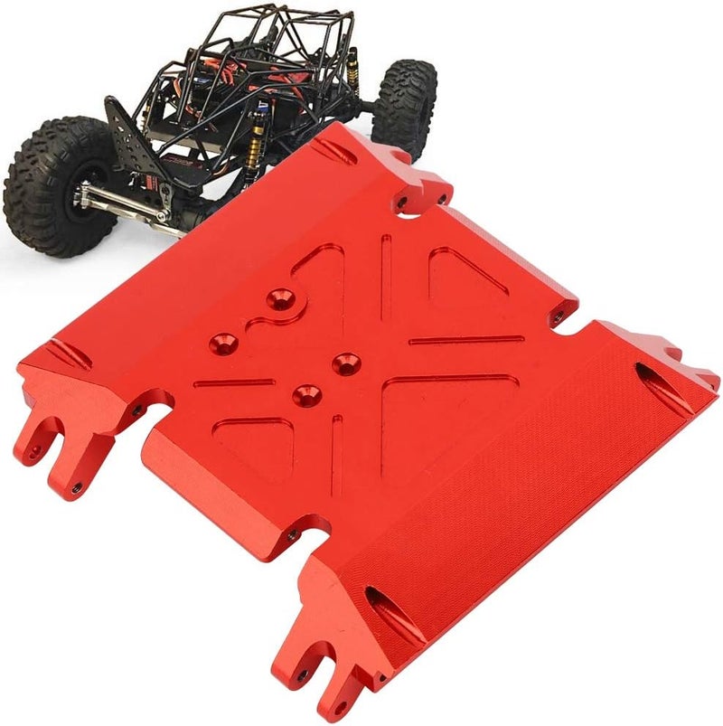 RC Car Skid Plate CNC Machining Lightweight Durable for AXIAL Wraith 90018 90048 (Red) - Image 4
