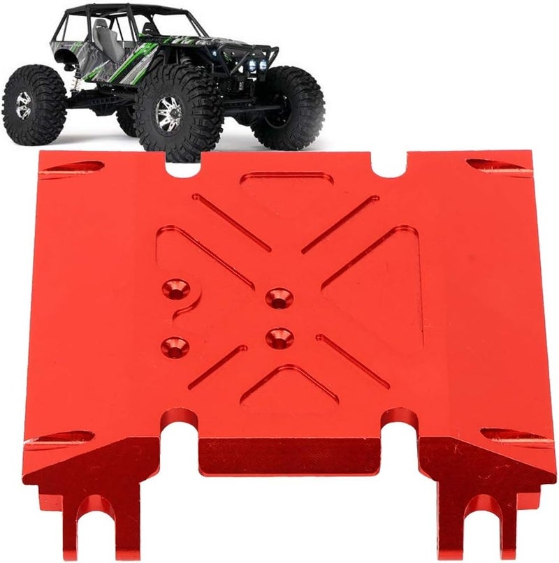 RC Car Skid Plate CNC Machining Lightweight Durable for AXIAL Wraith 90018 90048 (Red) - Image 2