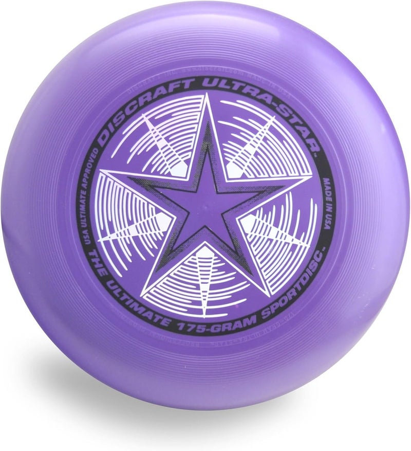 Discraft Ultrastar Sportdisc 175g Stock Ultimate Frisbee Sport Flying Disc Purple Pearl - Image 1