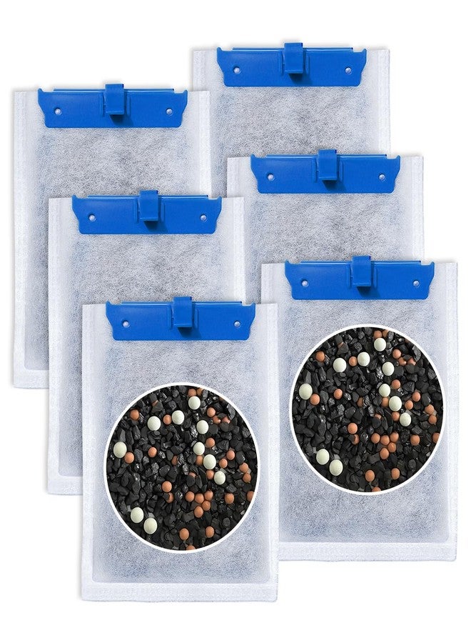 Cunina Upgraded Medium Filter Cartridges Compatible with Tetra Filter Cartridges Medium for Aquariums 10i IQ10 PF10, Three Superior Materials Compatible with Tetra Whisper Filters, 6 Pack - Image 1