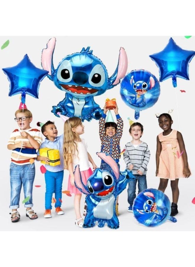 Generic - Stitch Balloons Birthday Decoration Lilo & Stitch Theme Party Decoration Birthday Foil Balloon Stitch Birthday Decoration Helium Balloons Children's Birthday Party Supplies - Image 1