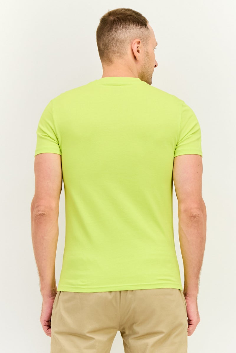 Levi's تي شيرت رجالي بأكمام قصيرة وياقة دائرية بطباعة جرافيك، أخضر تفاحي - Image 3