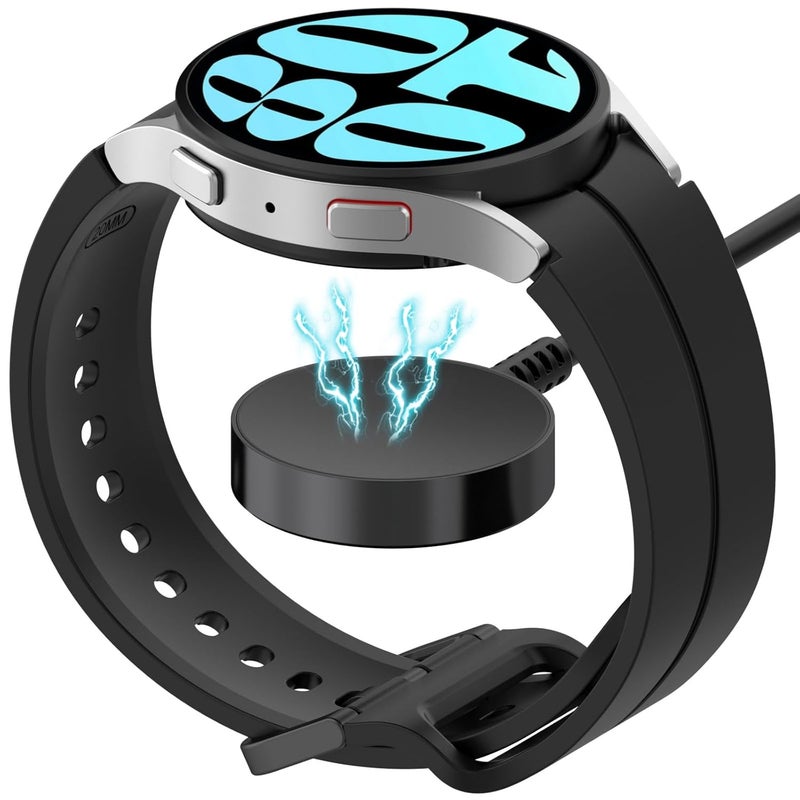 كابل محطة شحن سريع PD بديل متوافق مع ساعة Samsung Galaxy Watch 6/6 Classic/Watch 5/5 Pro، حامل شاحن كابل نوع C من متوافق مع ساعة Samsung Galaxy Watch 4/4 classic (1 متر) - Image 4