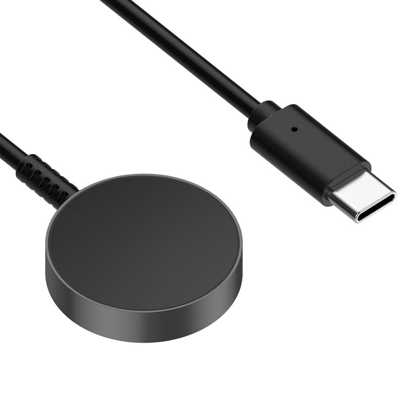 كابل محطة شحن سريع PD بديل متوافق مع ساعة Samsung Galaxy Watch 6/6 Classic/Watch 5/5 Pro، حامل شاحن كابل نوع C من متوافق مع ساعة Samsung Galaxy Watch 4/4 classic (1 متر) - Image 1