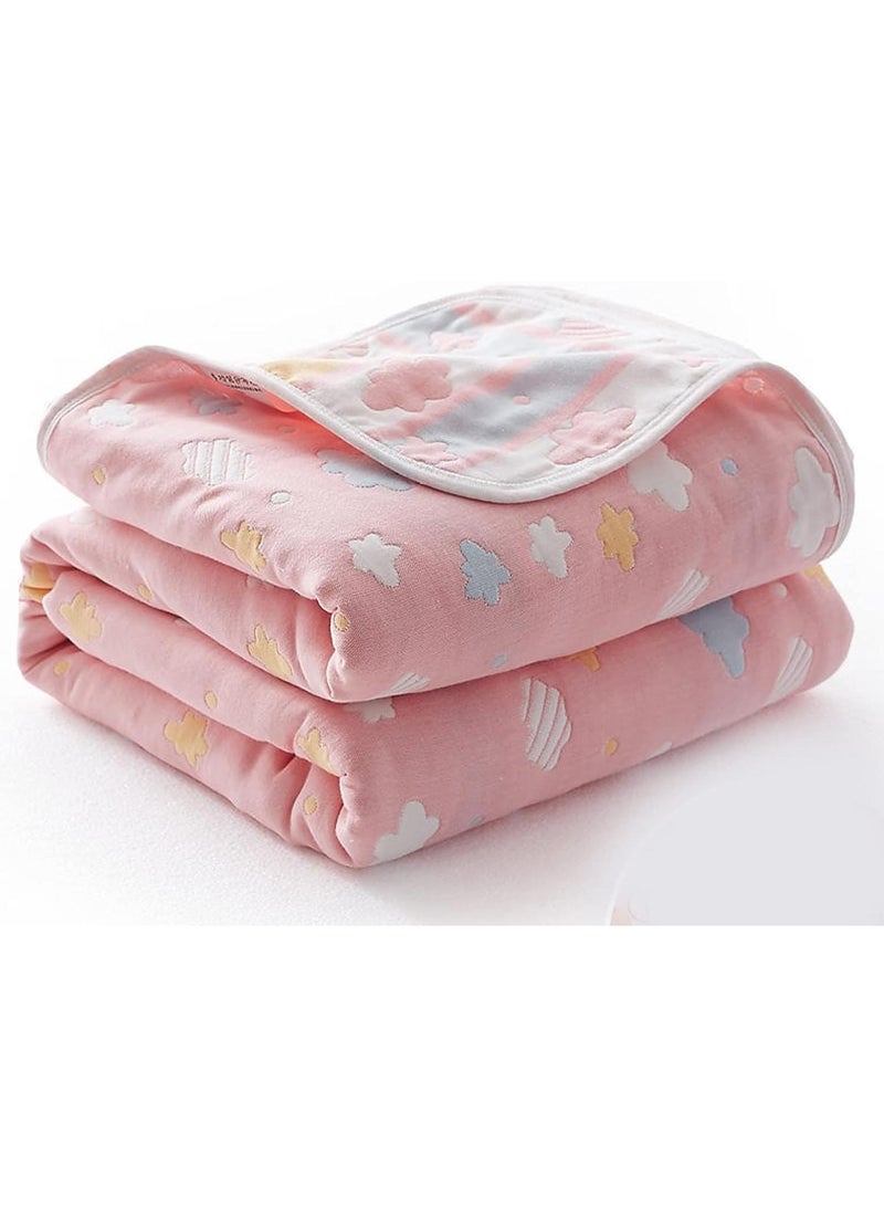 Y&D 150*200cm Six Layer Absorbent Cotton Towel Summer Cool Blanket  - Image 1