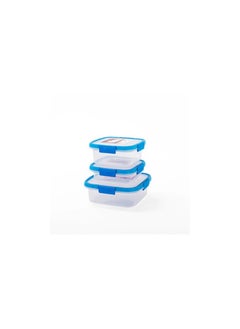 Grandi Hygenic Square Box Set of 3, Transparent 9994234871 