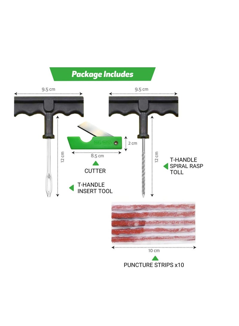 SYOSI Tire Repair Kit Tools, Car Puncture Repair kit, Valid for All Types of Tires, Universal Tire Patch Kit, Essential Tire Repair Kit, Fix in 15 min - Image 4
