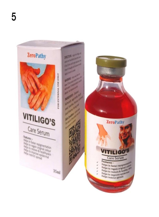 Zero Pathy White Spot Serum35ml - Natural Vitiligo, Safed Daag | Vitiligo Treatment Gel with Neem, Aloe Vera & Turmeric, Fades White Spots, Improves Skin Texture - Image 2