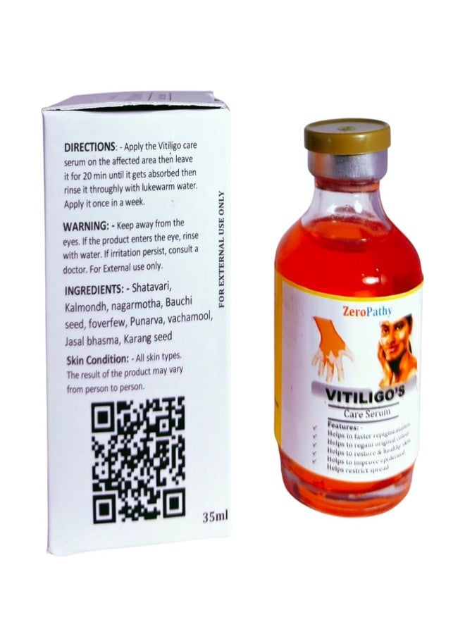 Zero Pathy White Spot Serum35ml - Natural Vitiligo, Safed Daag | Vitiligo Treatment Gel with Neem, Aloe Vera & Turmeric, Fades White Spots, Improves Skin Texture - Image 3