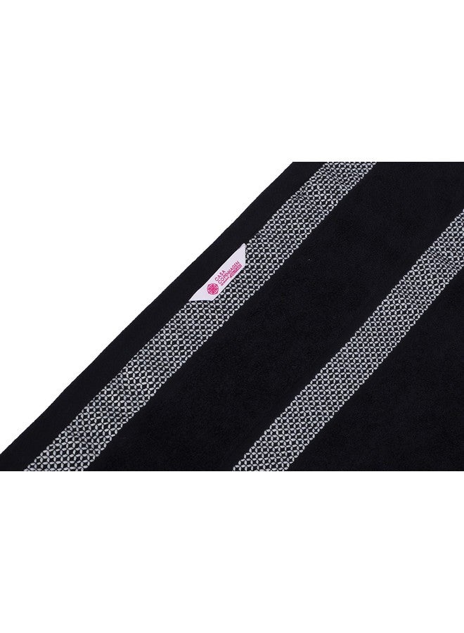CASA COPENHAGEN CASA COPENHAGEN Solitaire 6 Pieces Towel Set- Black, 600 GSM 2 Bath Towel 2 Hand Towel 2 Washcloth, Designed in Denmark Made of Soft Egyptian Cotton for Bathroom, Kitchen & Shower  - Image 5