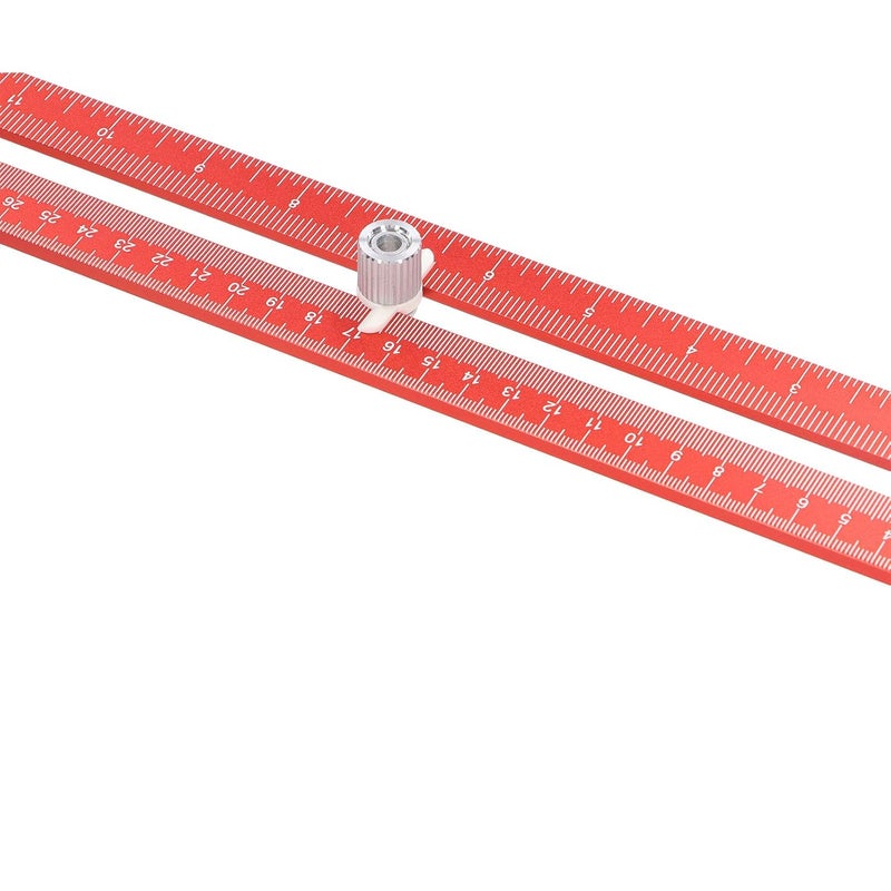 16 بوصة مسطرة من سبائك الألومنيوم منقلة قابلة للتعديل علامة زاوية متعددة أداة قياس الزوايا - Image 5