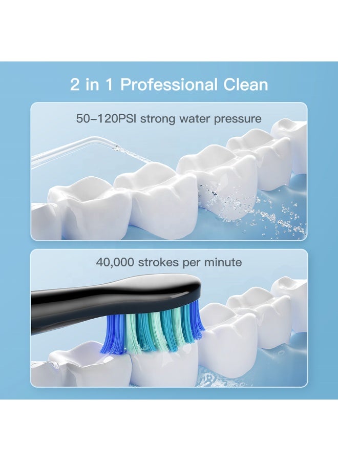 Bitvae C2 D2 Oral Care Irrigator and Electric Toothbrush Set for Teeth Cleaning and Gum Health Best Dental Water Flosser for Braces and Sensitive Teeth - Image 3