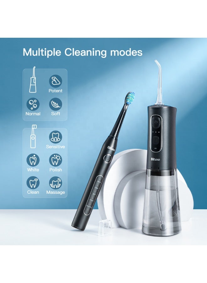 Bitvae C2 D2 Oral Care Irrigator and Electric Toothbrush Set for Teeth Cleaning and Gum Health Best Dental Water Flosser for Braces and Sensitive Teeth - Image 2