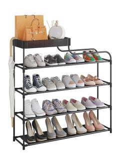 BLOOMING TIME 6 layer Freestanding with Storage Box Shoe Organizers for Entrance Hallway Front Door Living Room Shoe Cabinet(black)  - Image 3
