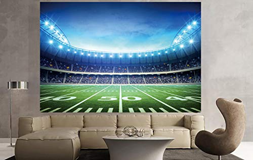 INRUI RUINI Football Field Photography Backdrop Football Field AuditoriumLight Themed Party Decorations Banner 10x8FT - Image 2