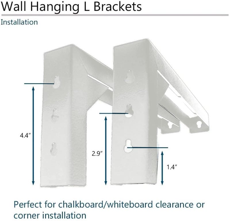 SAVSOL Universal Projector Screen L Shaped Wall Hanger - 6 Inch Length, Adjustable, Comes with Hook and Screws - Image 2