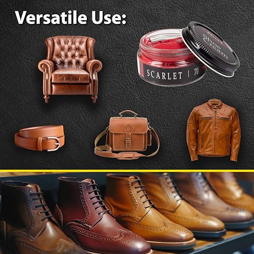 KELLYS Kelly's Scarlet Shoe Polish 1.5 oz - Professional Leather Shoe Cream - Image 4