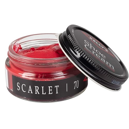 KELLYS Kelly's Scarlet Shoe Polish 1.5 oz - Professional Leather Shoe Cream - Image 1