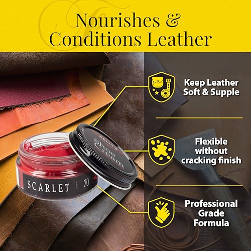 KELLYS Kelly's Scarlet Shoe Polish 1.5 oz - Professional Leather Shoe Cream - Image 5