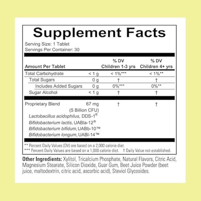 CHILDLIFE ESSENTIALS ChildBiotics Immune & Digestive Support - Kids Probiotic, Contains Live Probiotics, Good for Digestion & Immune Support, Allergen-Free, Non-GMO - Natural Berry Flavor, 30 Tablets - Image 2