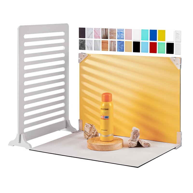 Meking 12Pcs 22Patterns Small Product Photography Backdrops Kit Photo Background Food Photography Backdrop Board with Carrying Bag and Drawstring Bag(16.5X11inch) - Image 1