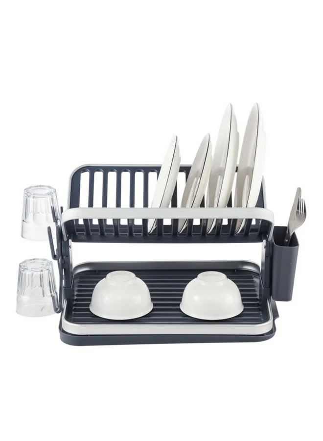 PARFAIT Durable High Quality Aluminium Dish Rack Silver and Grey 75 x 33.5 x 47.5 cm PA-2304A-SILVER