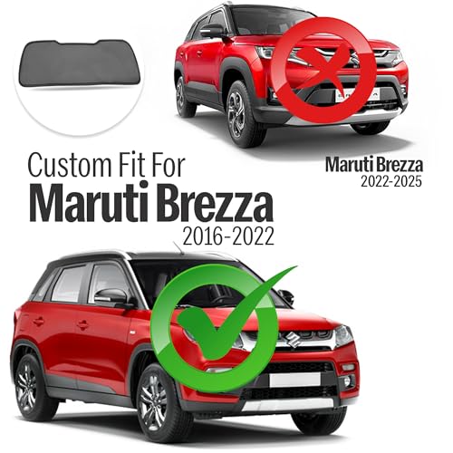 Autofact Dicky Curtain for Maruti Brezza 2016-2022| Custom Fit Rear Windshield Sunshade | UV & Heat Protection | Foldable Mesh | Privacy & Cooling Car Accessory - Image 2