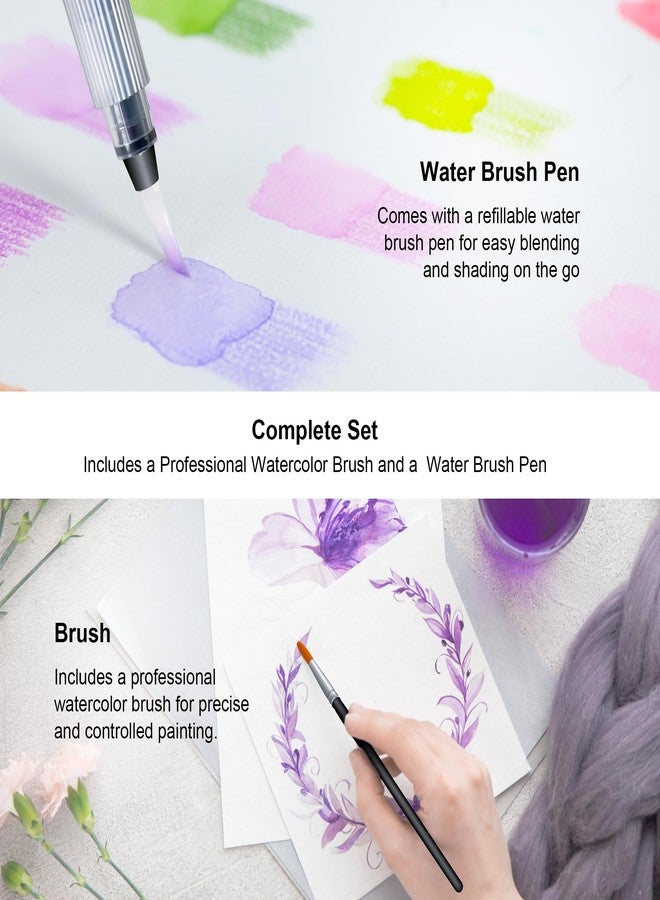 KALOUR Watercolor Pencils with Brush, 36 Colors, Blendable Wet or Dry, Ideal for Coloring Books and Art - Image 5