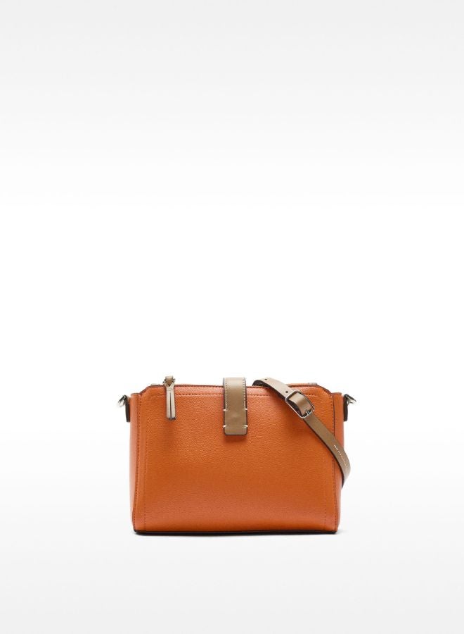 PARFOIS Orange CROSSBODY BAG WITH TEXTURE for Women | Best PARFOIS Orange CROSSBODY BAG WITH TEXTURE for Women | Best