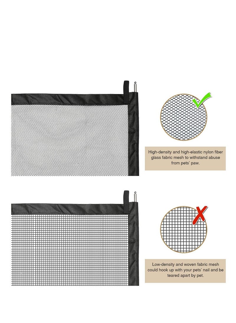 SYOSI - Pet Gate, Dog Isolation Net, Portable Foldable Pet Isolation Fence Dog Barrier Safety Fence Safety Magic Enclosure Net Extra Wide Retractable Adjustable Portable Folding Mesh Dog Gate - Image 1
