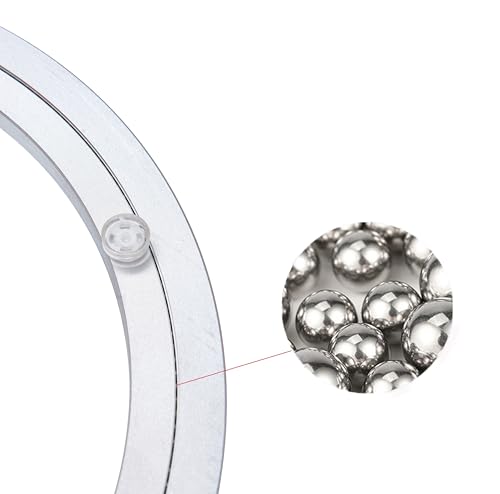 Dailydanny Aluminum Heavy Duty Lazy Susan Rotating Turntable Bearing Swivel Plate Hardware for Dining-Table (12 inch) - Image 2