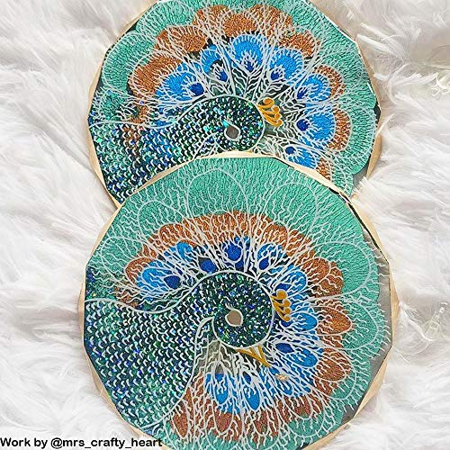 ResinWorld 4 Pack Coaster Molds - Diamond Edge Crystal & Round Geode Silicone Molds for Epoxy Resin Casting - Image 5