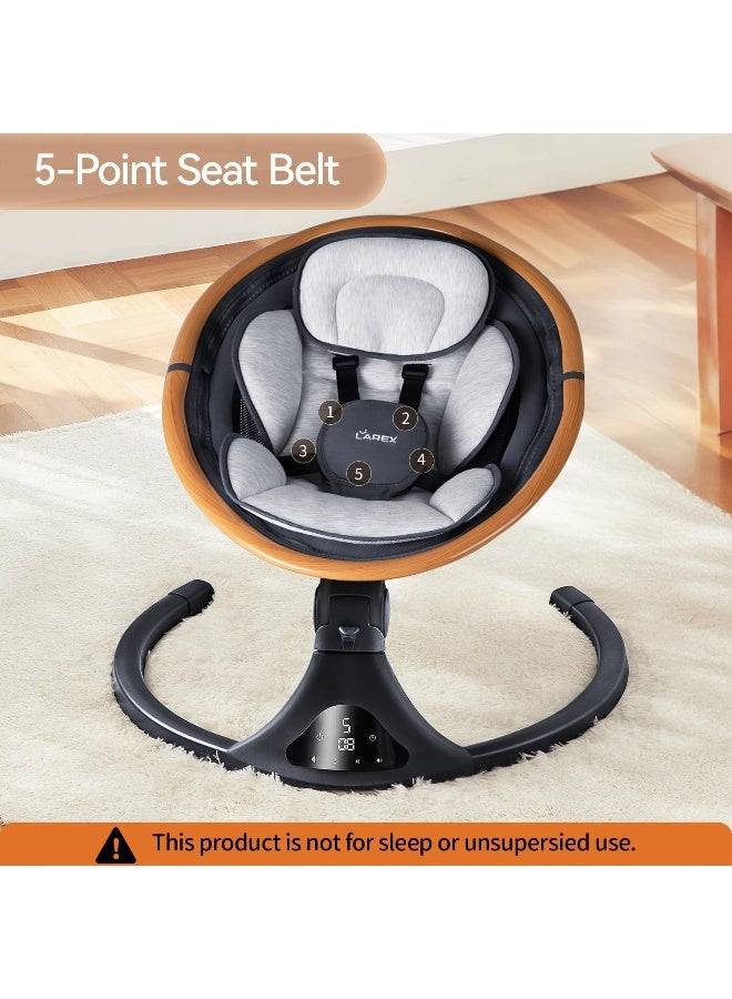 LAREX Baby Swing to Toddler Electric Infant Swing Portable for Newborn Boy Girl - Image 5